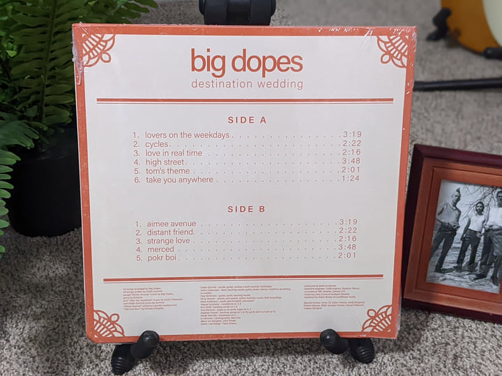 "Destination Wedding" 12-inch white vinyl