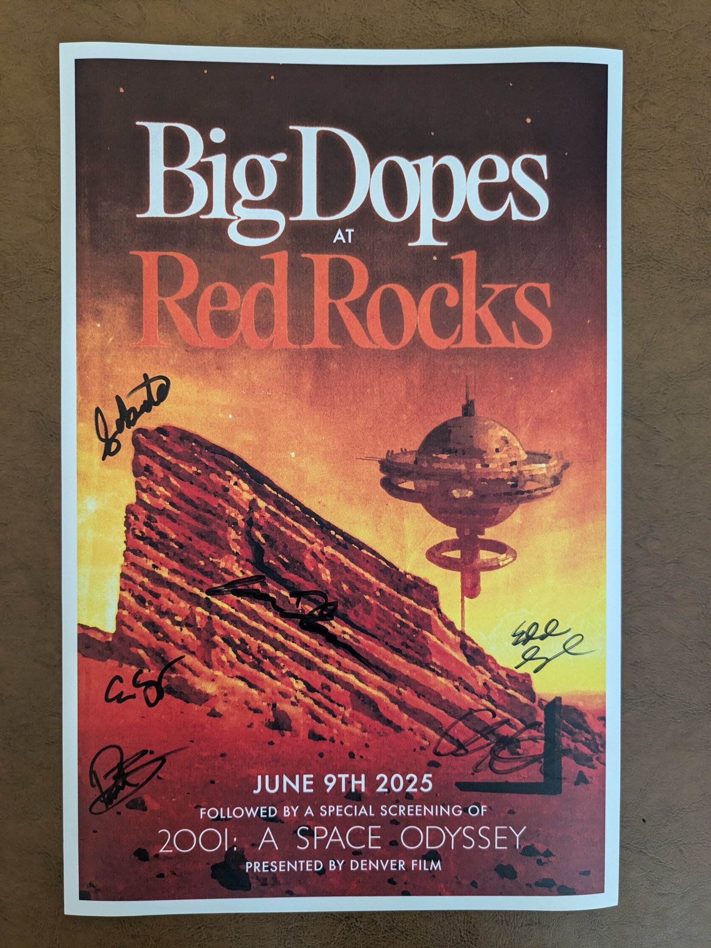 Signed Red Rocks poster